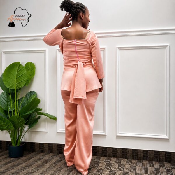 Nia Blush Pink African Pant Set
