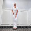 Zuri White Two-Piece Pant Set for Women – Elegant African-Inspired Formal Outfit