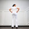 Zuri White Two-Piece Pant Set for Women – Elegant African-Inspired Formal Outfit