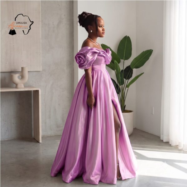 Malkia Off White African Ball Gown