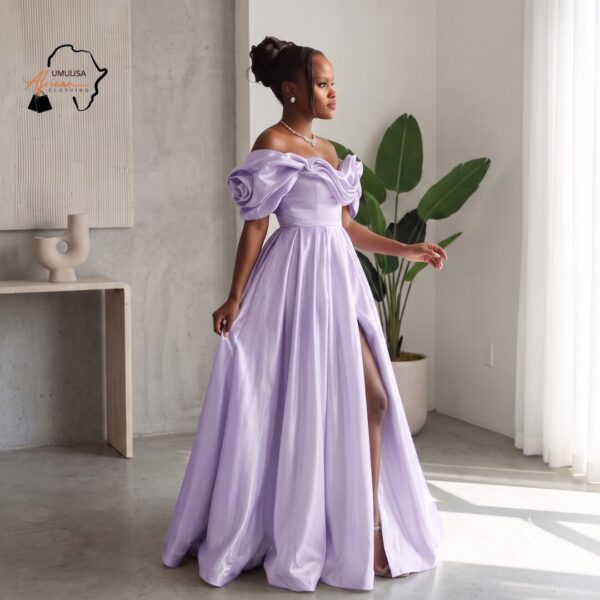 Malkia Off White African Ball Gown
