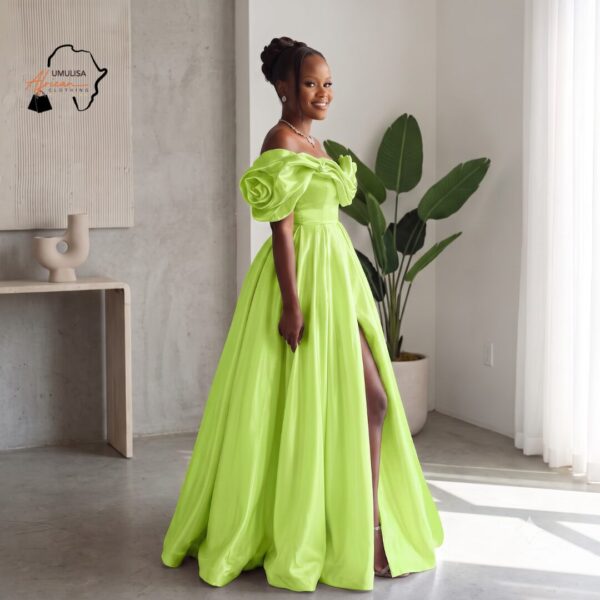 Malkia Off White African Ball Gown