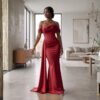 Nia Blush Pink African Evening Gown