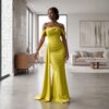 Nia Blush Pink African Evening Gown