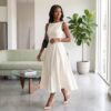 Imani Crimson Red African Midi Dress