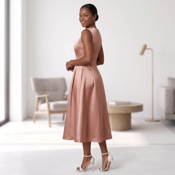 Zawadi Off White African Midi Dress