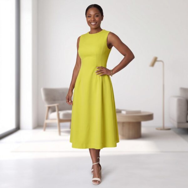 Zawadi Off White African Midi Dress