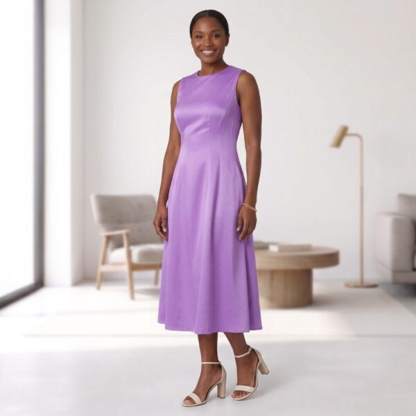 Zawadi Off White African Midi Dress