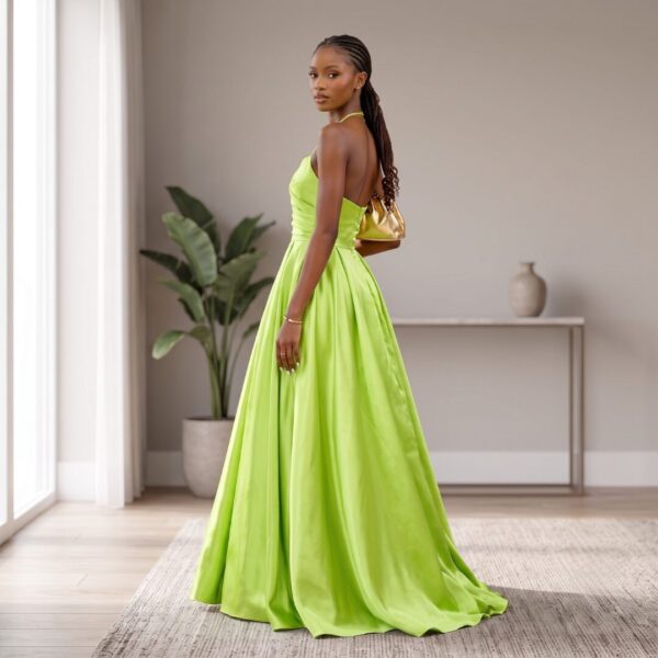 Kamaria Crimson Red African Ball Gown