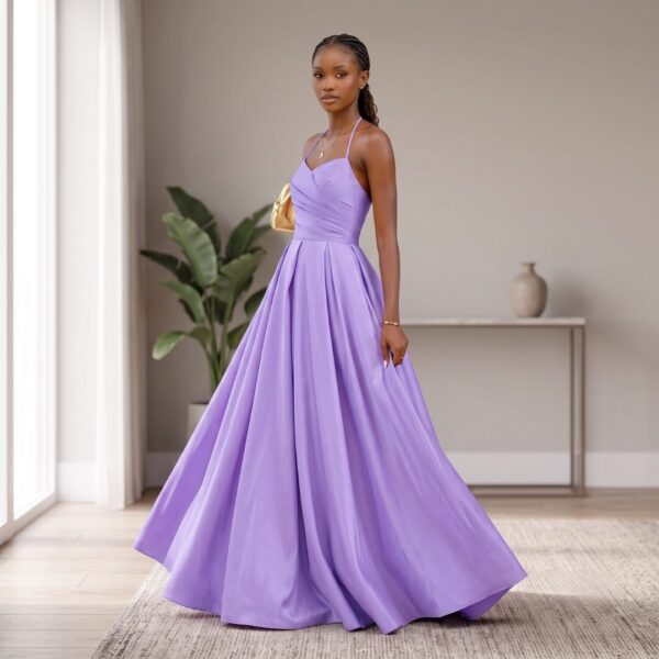 Kamaria Crimson Red African Ball Gown