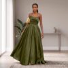 Kamaria Crimson Red African Ball Gown