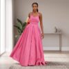 Kamaria Crimson Red African Ball Gown
