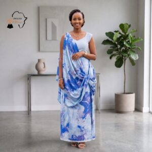Amani Sky Blue & Royal Blue Umukenyero