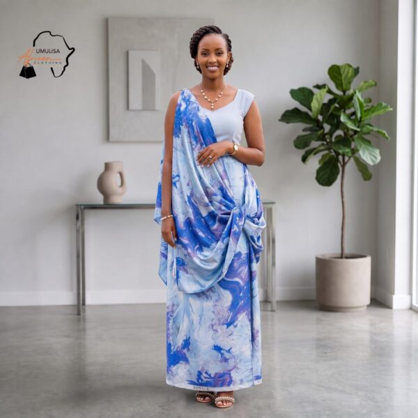 Amani Sky Blue & Royal Blue Umukenyero