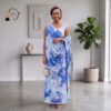 Amani Sky Blue & Royal Blue Umukenyero