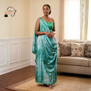 Nia Emerald Green & Blush Pink Umukenyero