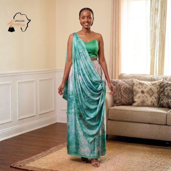 Nia Emerald Green & Blush Pink Umukenyero