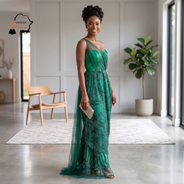 Amara Emerald Green African Umukenyero