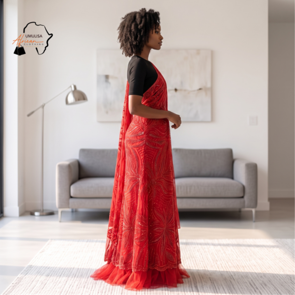 Imani Deep Red & Black African Umukenyero