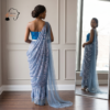 Adia Sapphire Blue, Ice Blue & Silver African Umukenyero