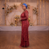 218 Nia Sequin Long-Sleeve Mermaid Wedding Dress