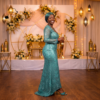 219 Nia Sequin Long-Sleeve Mermaid Wedding Dress