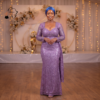 221 Nia Sequin Long-Sleeve Mermaid Wedding Dress