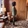 Amara Olive Green & Red African Two-Piece Suit